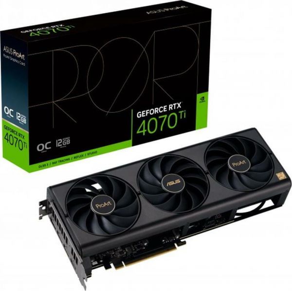 Відеокарта ASUS ProArt GeForce RTX 4070 Ti OC edition 12GB GDDR6X (PROART-RTX4070TI-O12G)
