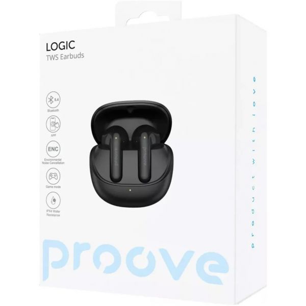 Навушники  Proove Logic TWS (APP) (black)
