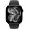 Apple Watch Series 11 GPS 42mm Jet Black Aluminium Case with Black Sport Band S/M MEQT4