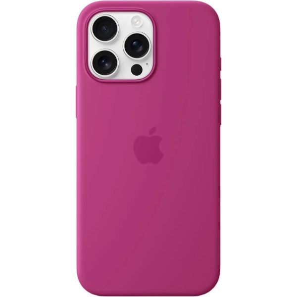 Чехол iPhone 16 Pro Max Silicone Case with MagSafe/fuchsia/