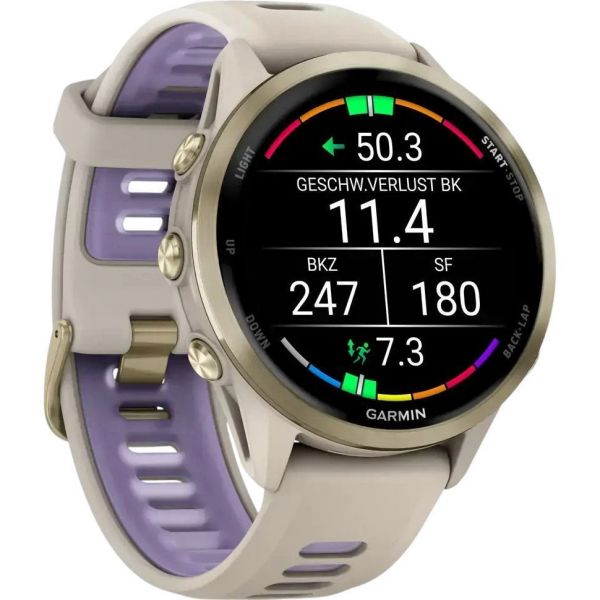 Смарт-годинник Garmin Forerunner 970 Soft Gold Titanium  (010-02969-02/12/62)