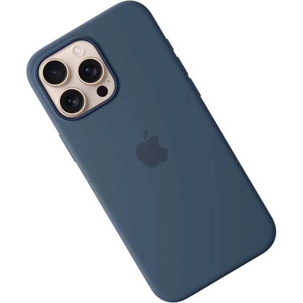 Чехол iPhone 16 Pro Max Silicone Case with MagSafe/denim/