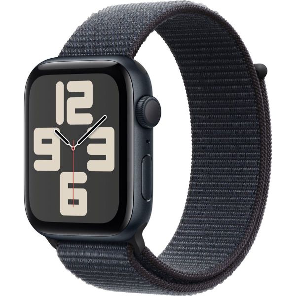 Apple Watch SE 2 2024 GPS 44mm Midnight Aluminium Case with Ink Sport Loop MXEP3