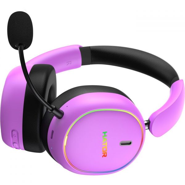 Ігрова гарнітура HATOR PHOENIX 2 Hi-Res (ESH42) wireless cyber violet
