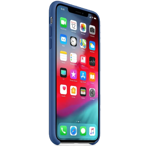 Чохол Apple Silicone Case Blue for iPhone Xs Max