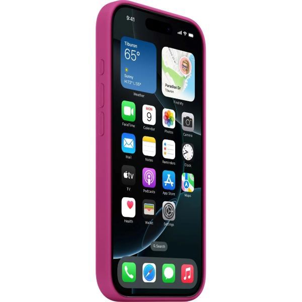 Чехол iPhone 16 Pro Silicone Case with MagSafe /fuchsia/