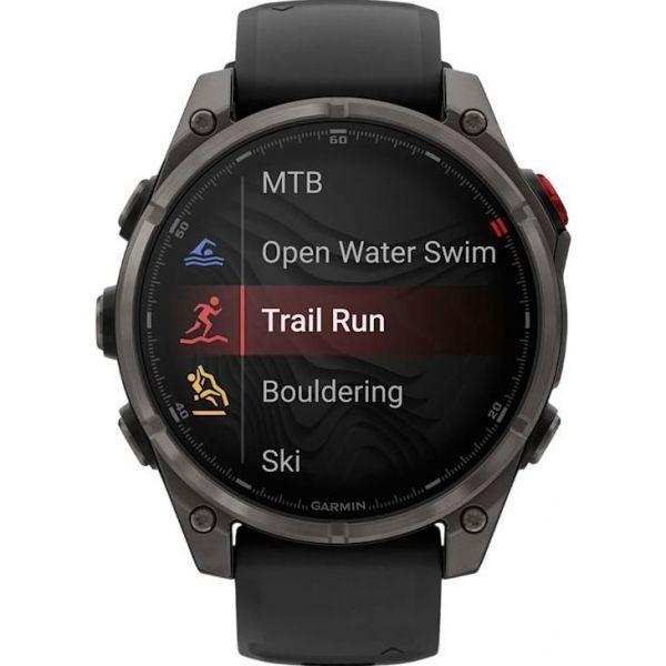 Смарт-годинник Garmin Fenix 8 Pro 47 mm AMOLED Carbon Gray DLC (010-03198-00/01)